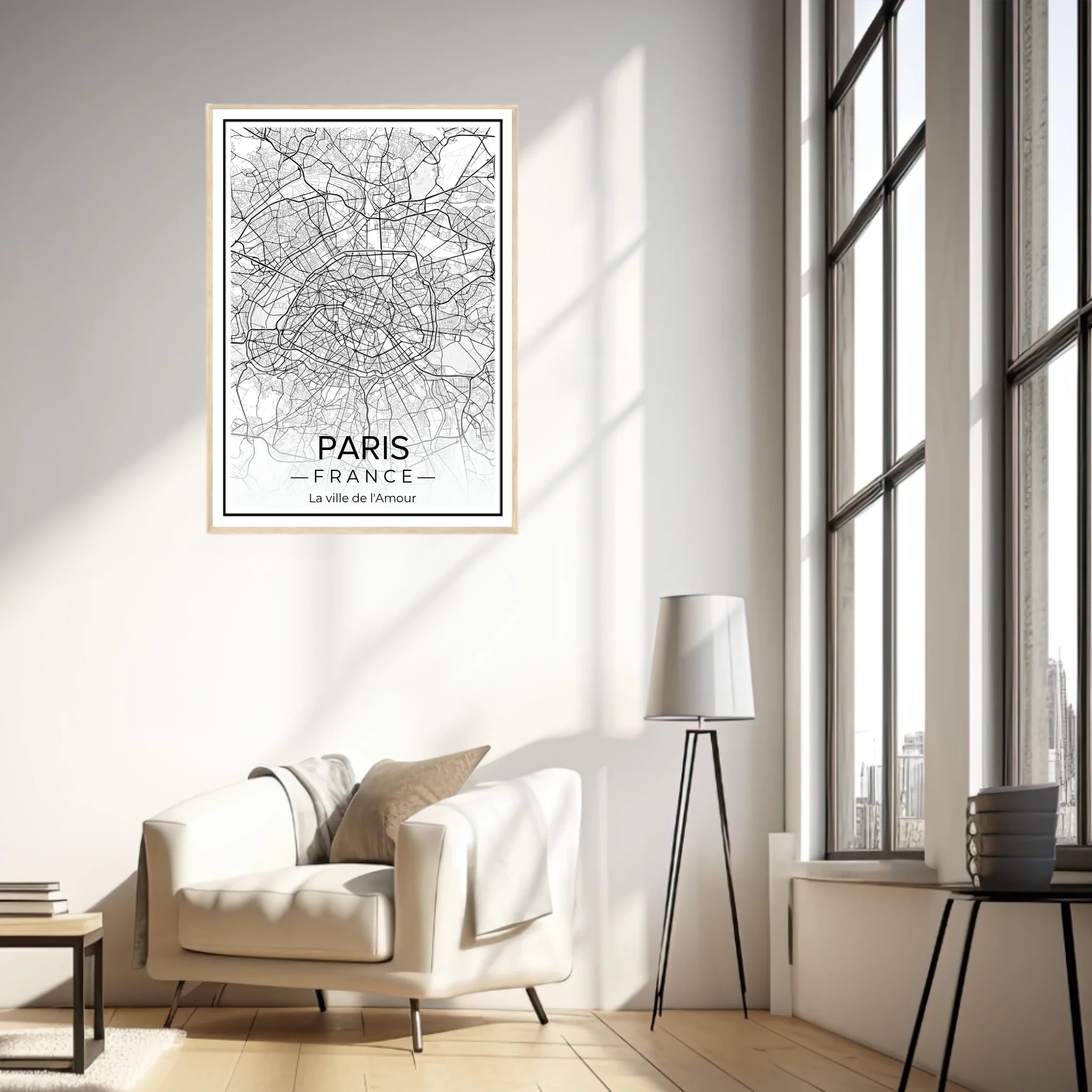 Affiche carte ville Personnalisée