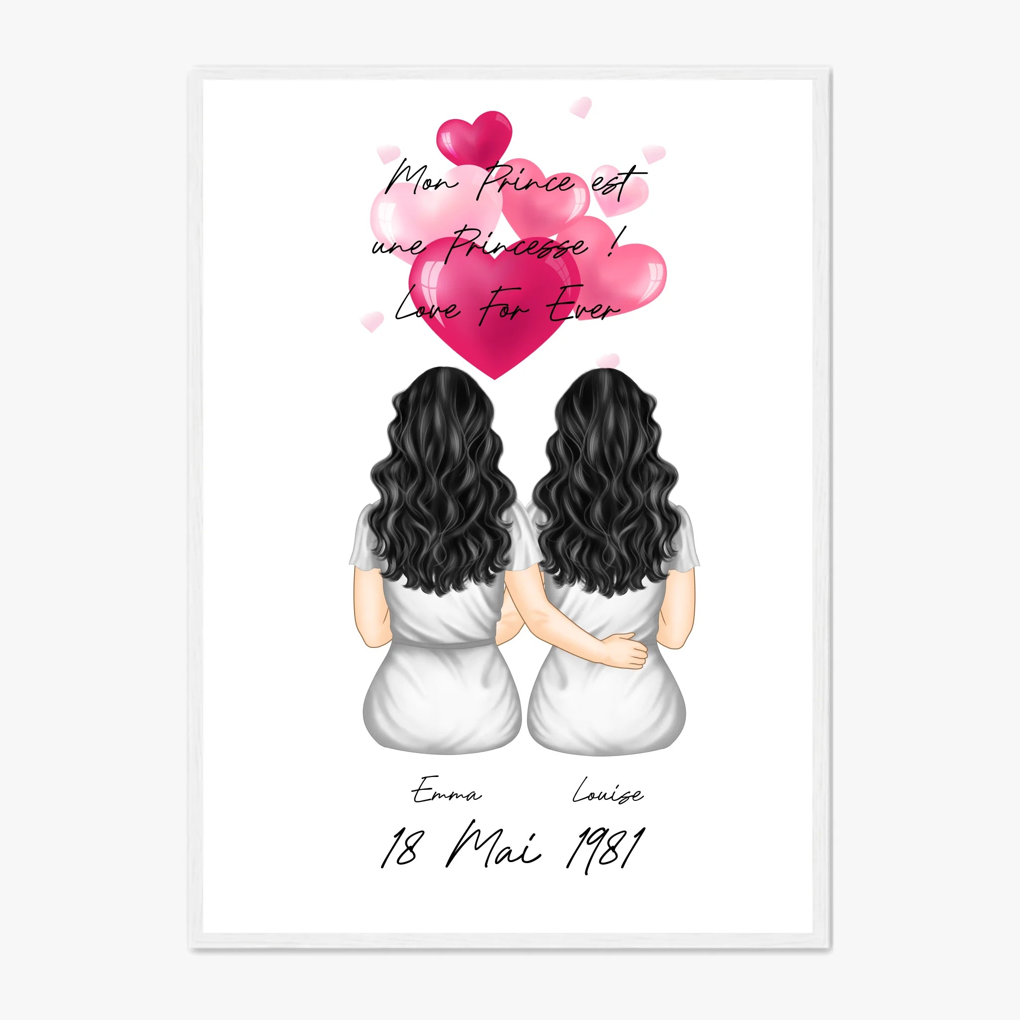 Affiche Personnalisée Couple Lesbien