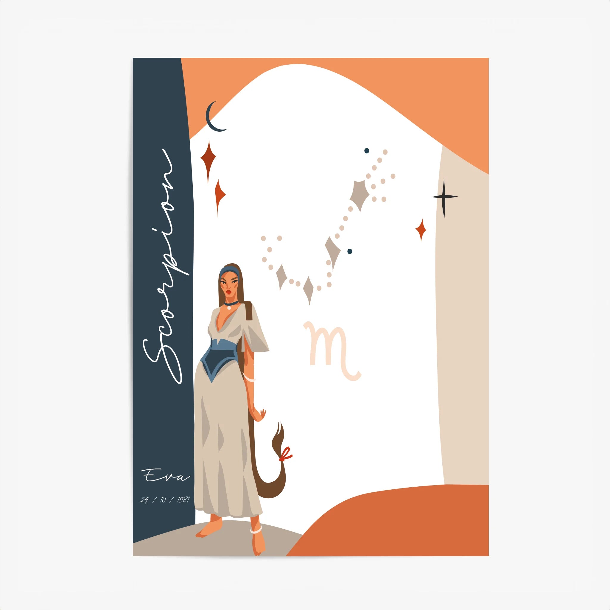 Tableau Personnalisé Signe Astrologique Scorpion Anastasy Helter