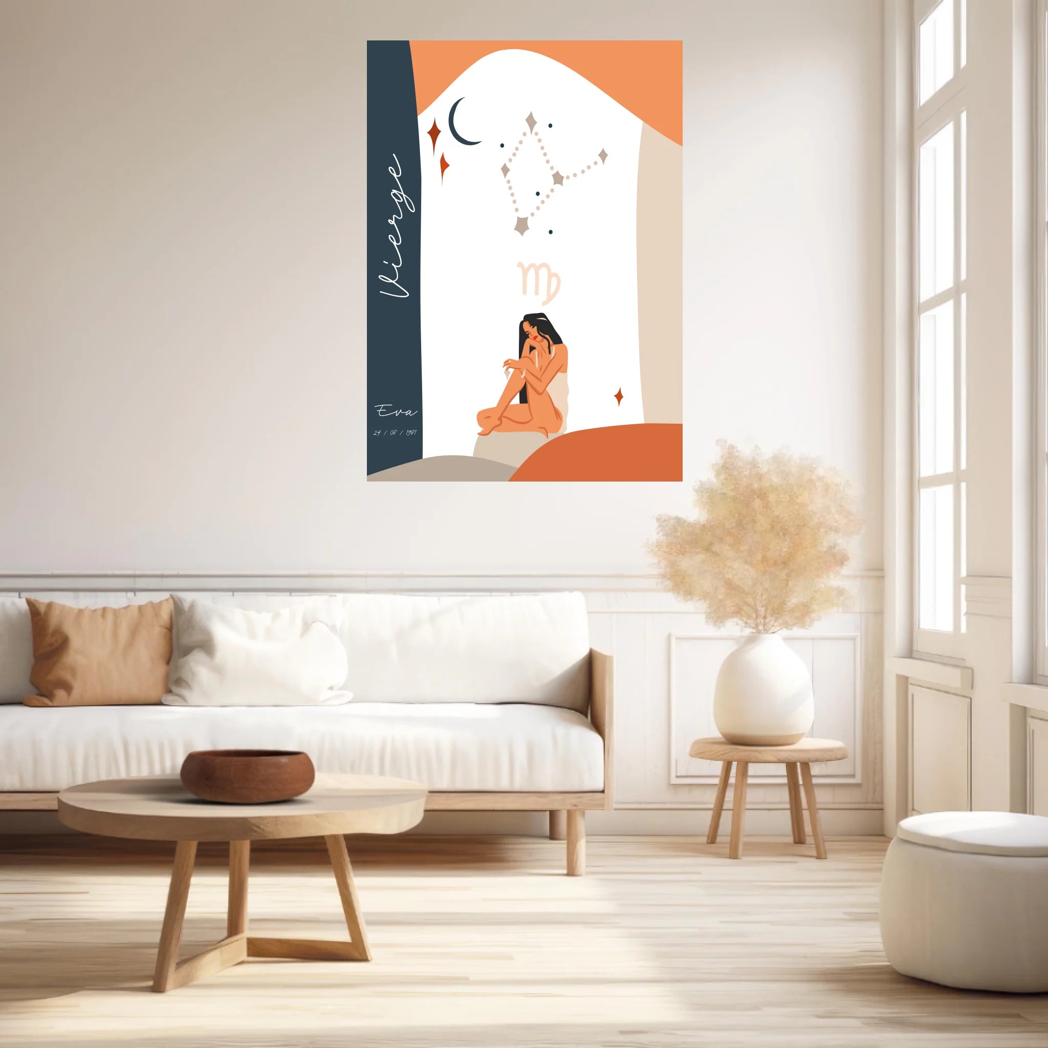 Tableau Personnalisé Signe Astrologique Vierge Anastasy Helter