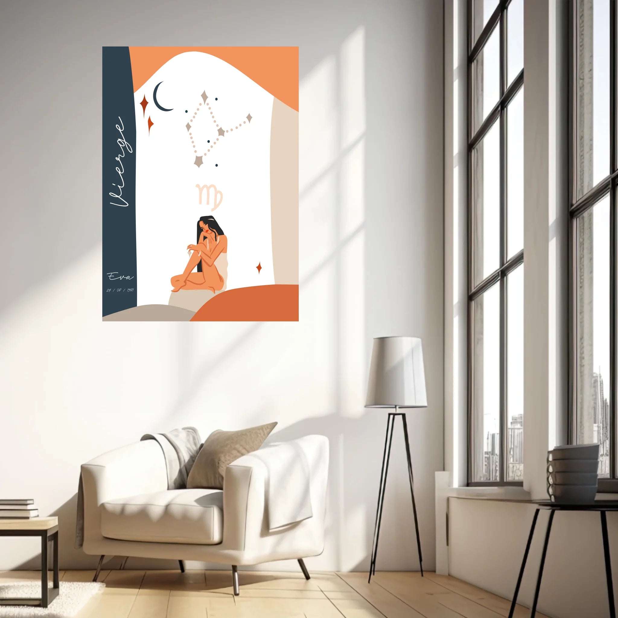 Tableau Personnalisé Signe Astrologique Vierge Anastasy Helter