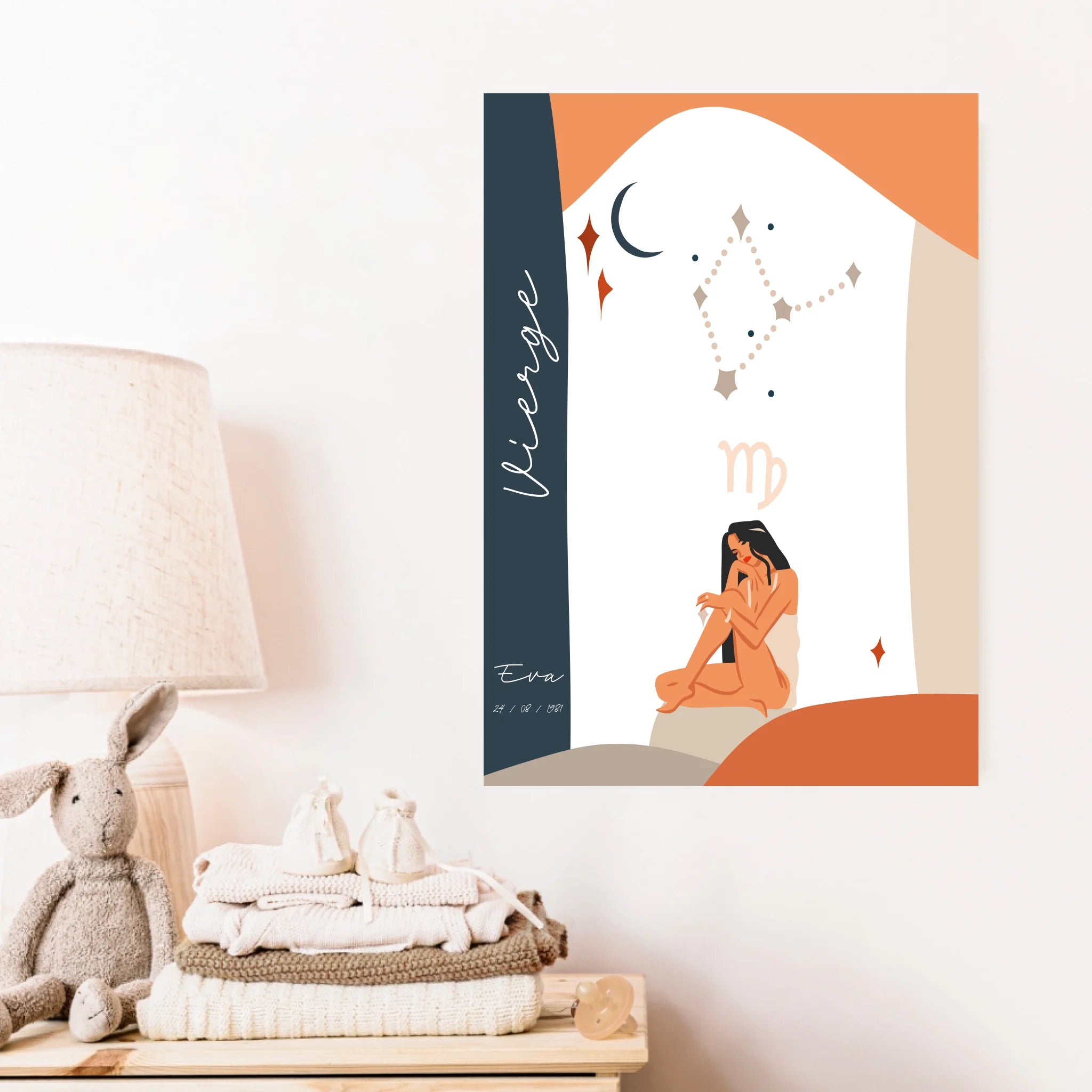 Tableau Personnalisé Signe Astrologique Vierge Anastasy Helter