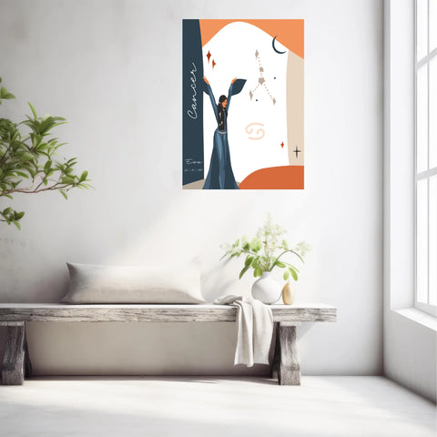 Tableau Personnalisé Signe Astrologique Cancer Anastasy Helter