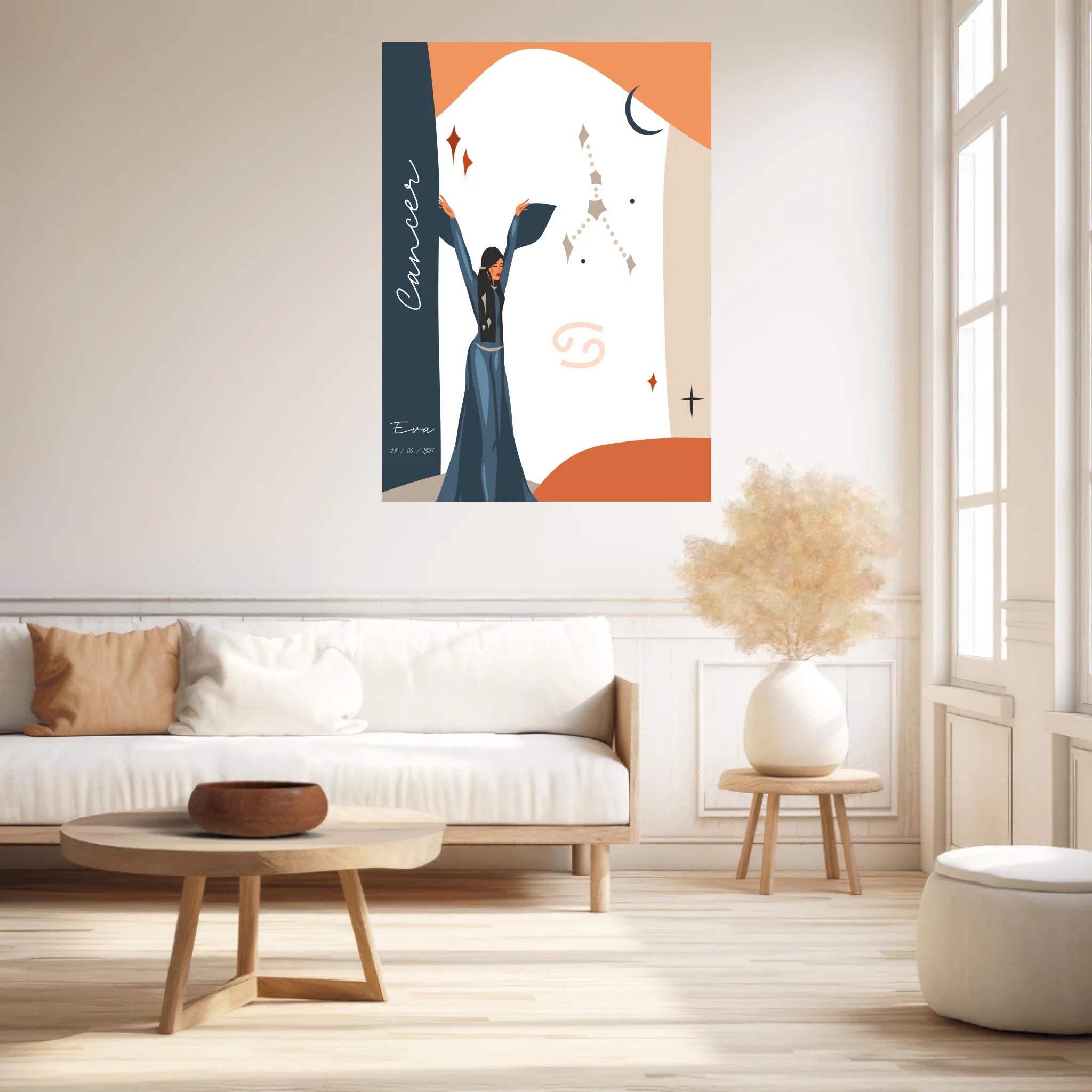 Tableau Personnalisé Signe Astrologique Cancer Anastasy Helter