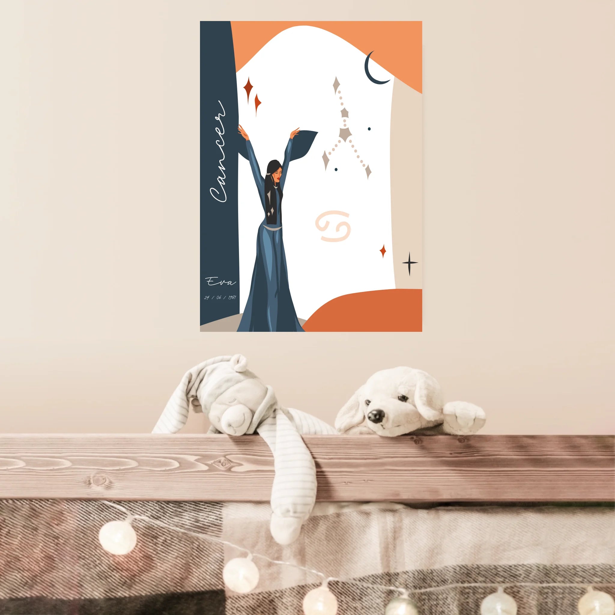 Tableau Personnalisé Signe Astrologique Cancer Anastasy Helter