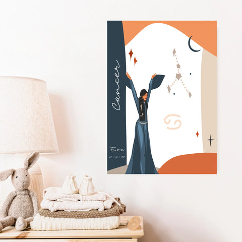 Tableau Personnalisé Signe Astrologique Cancer Anastasy Helter