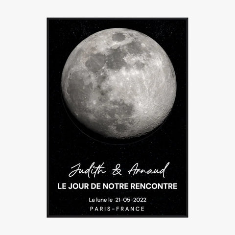 Affiche Phase De La Lune Personnalisée