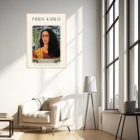 Affiche Frida Kahlo – Self Portrait Loose Hair 1947