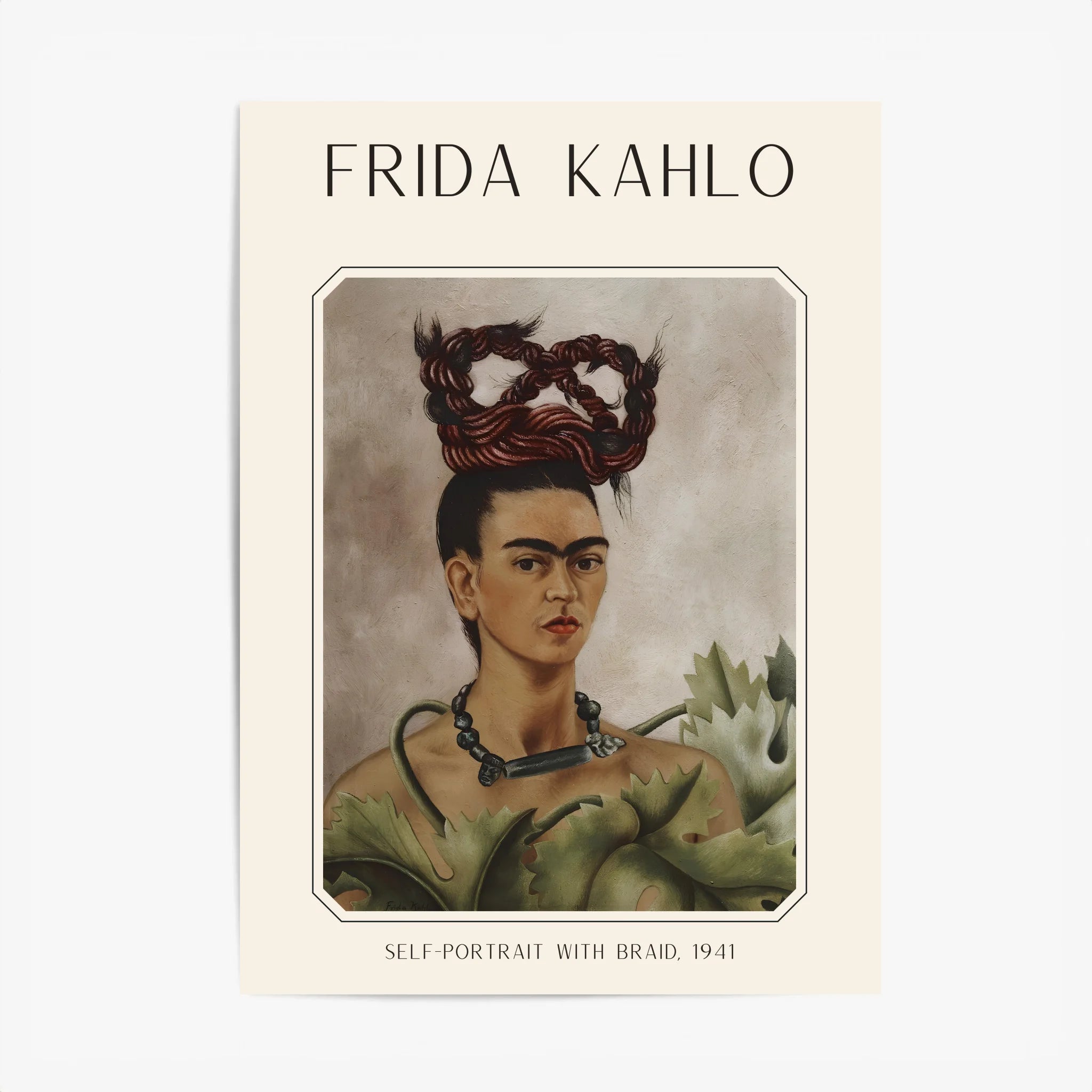 Affiche Frida Kahlo – Self Portrait With Braid 1941