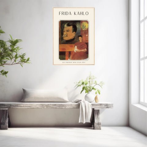 Affiche Frida Kahlo – Self Portrait With Stalin 1954