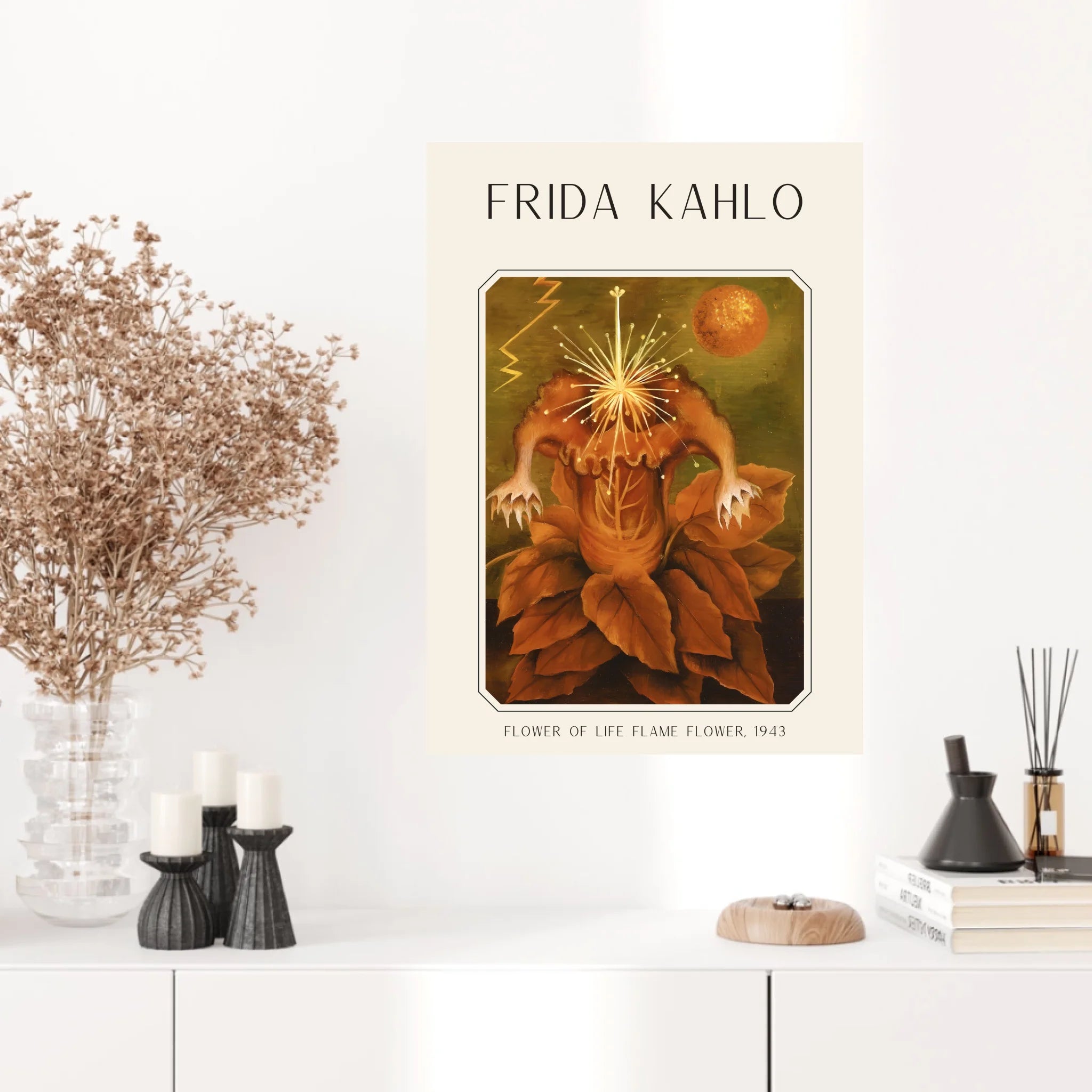 Affiche Frida Kahlo – Flower Of Life Flame Flower 1943