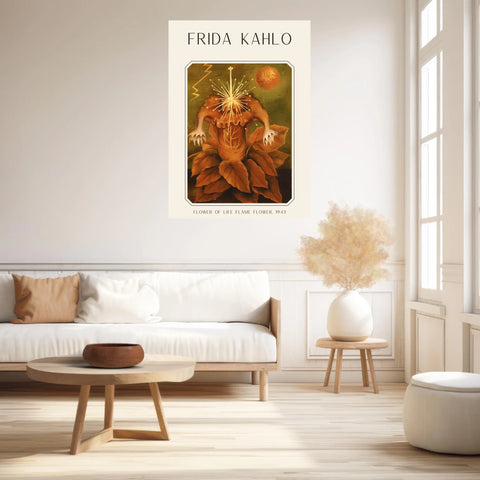 Affiche Frida Kahlo – Flower Of Life Flame Flower 1943