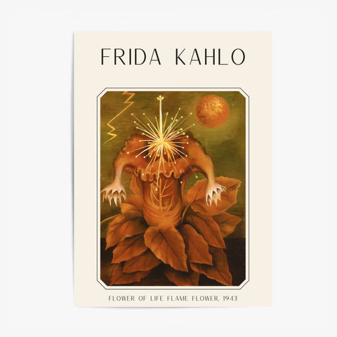 Affiche Frida Kahlo – Flower Of Life Flame Flower 1943