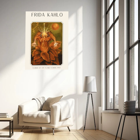 Affiche Frida Kahlo – Flower Of Life Flame Flower 1943