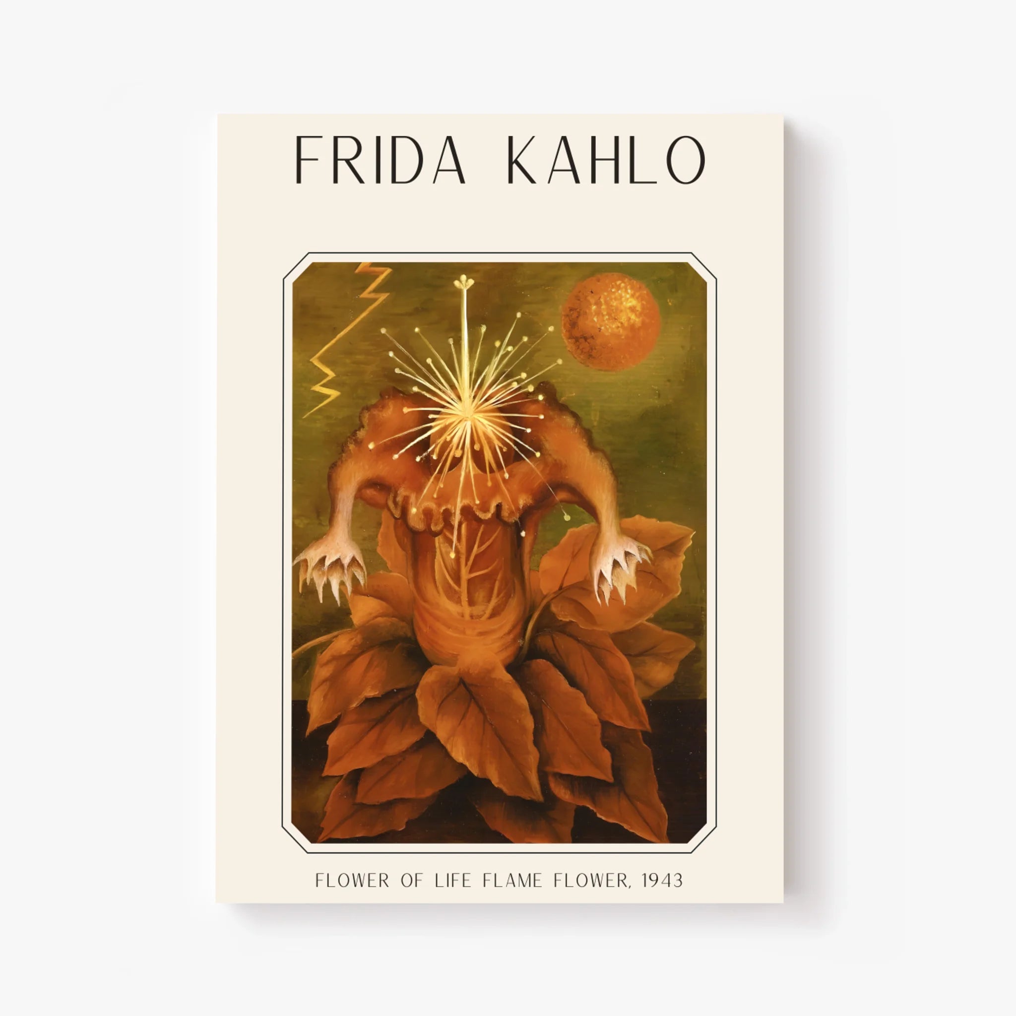 Affiche Frida Kahlo – Flower Of Life Flame Flower 1943