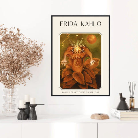 Affiche Frida Kahlo – Flower Of Life Flame Flower 1943