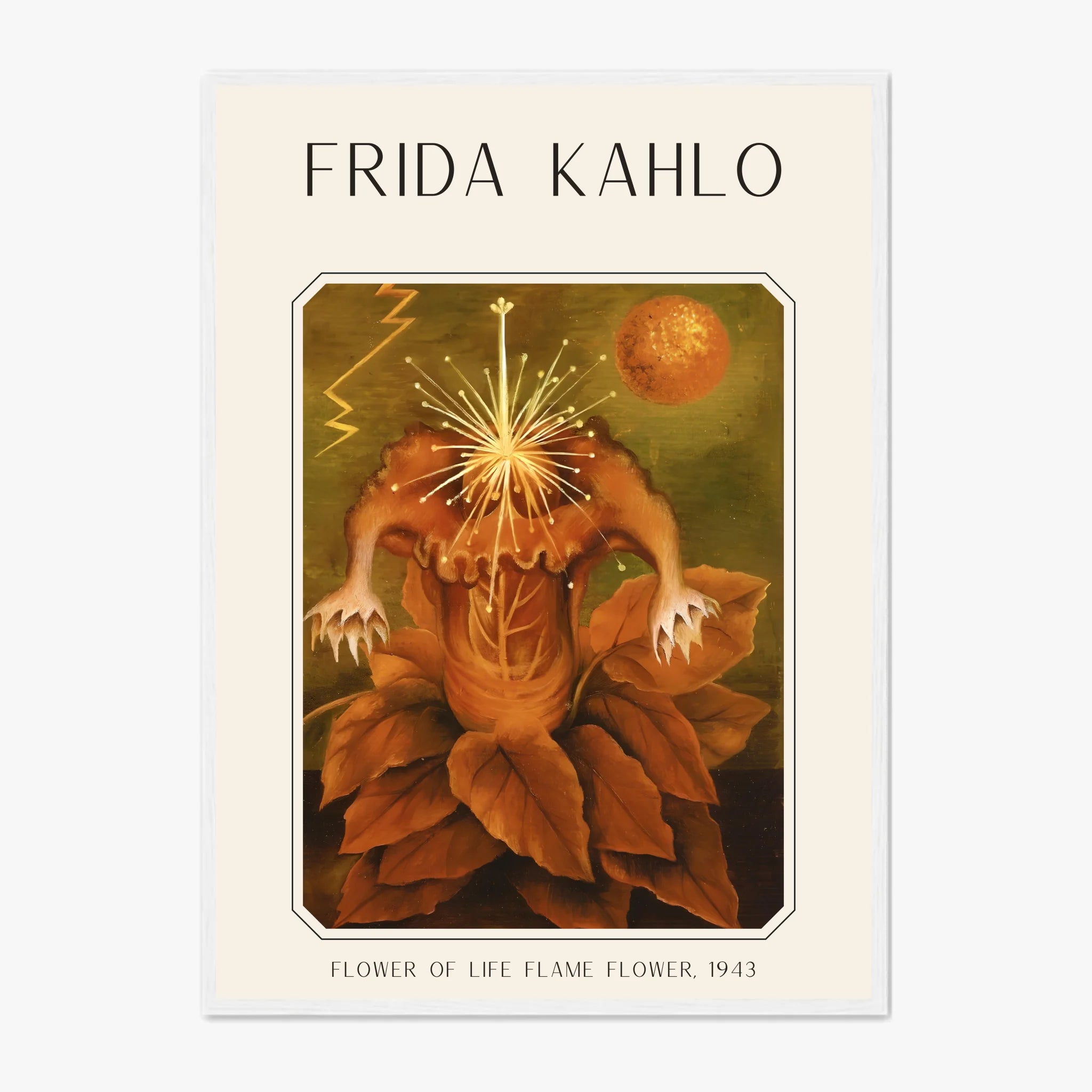 Affiche Frida Kahlo – Flower Of Life Flame Flower 1943