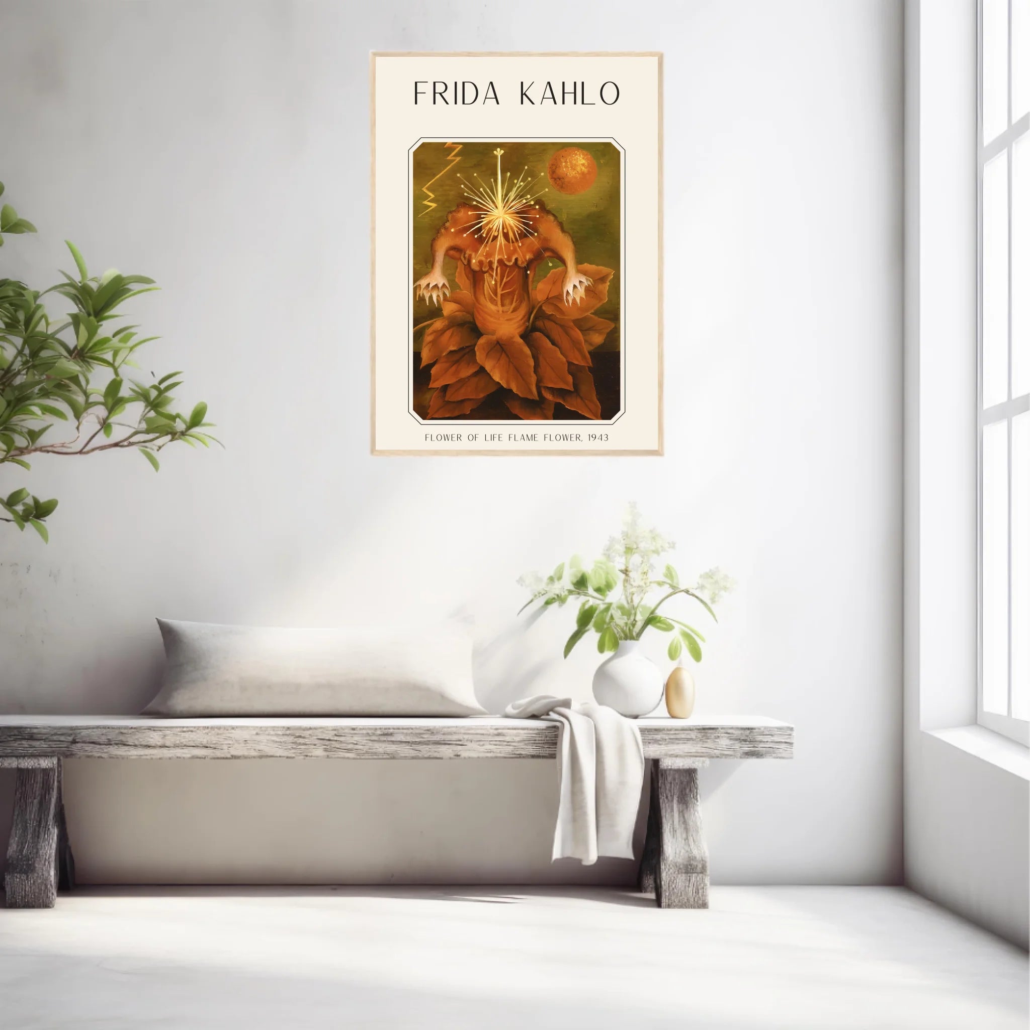 Affiche Frida Kahlo – Flower Of Life Flame Flower 1943