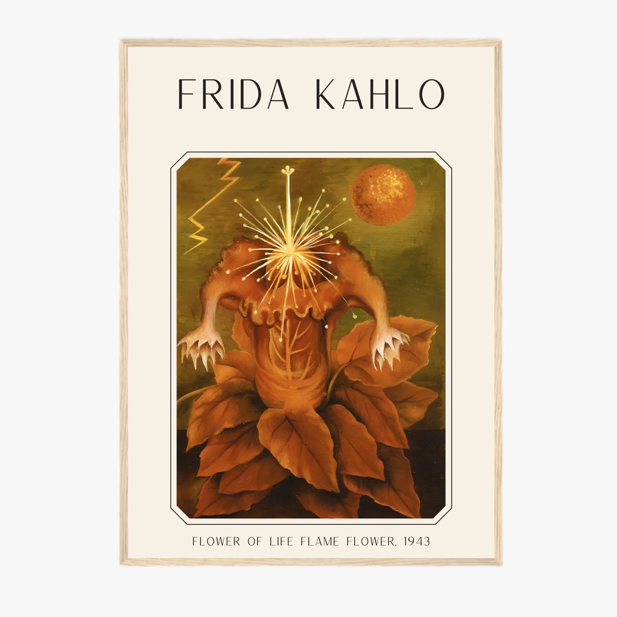 Affiche Frida Kahlo – Flower Of Life Flame Flower 1943