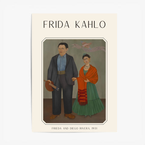 Affiche Frida Kahlo – Frieda and Diego Rivera 1931