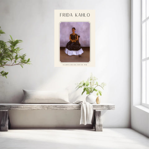 Affiche Frida Kahlo – Itzcuintli Dog With Me 1938