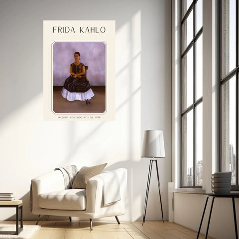 Affiche Frida Kahlo – Itzcuintli Dog With Me 1938