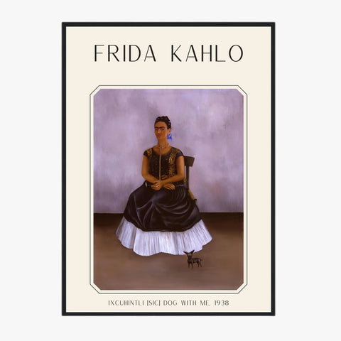 Affiche Frida Kahlo – Itzcuintli Dog With Me 1938