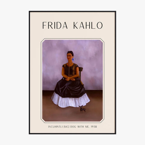 Affiche Frida Kahlo – Itzcuintli Dog With Me 1938