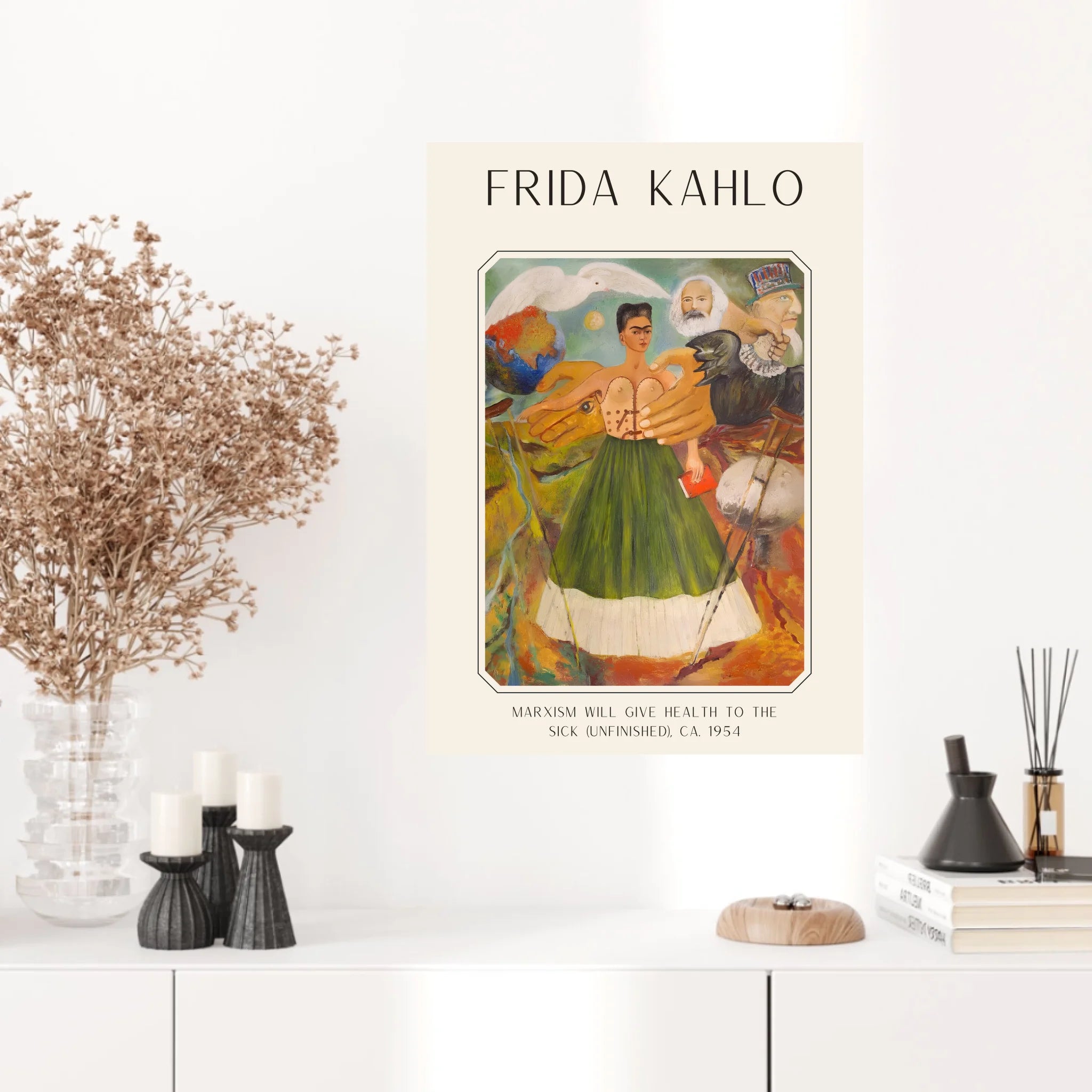 Affiche Frida Kahlo – Marxism Will Give Health To The Sick 1954