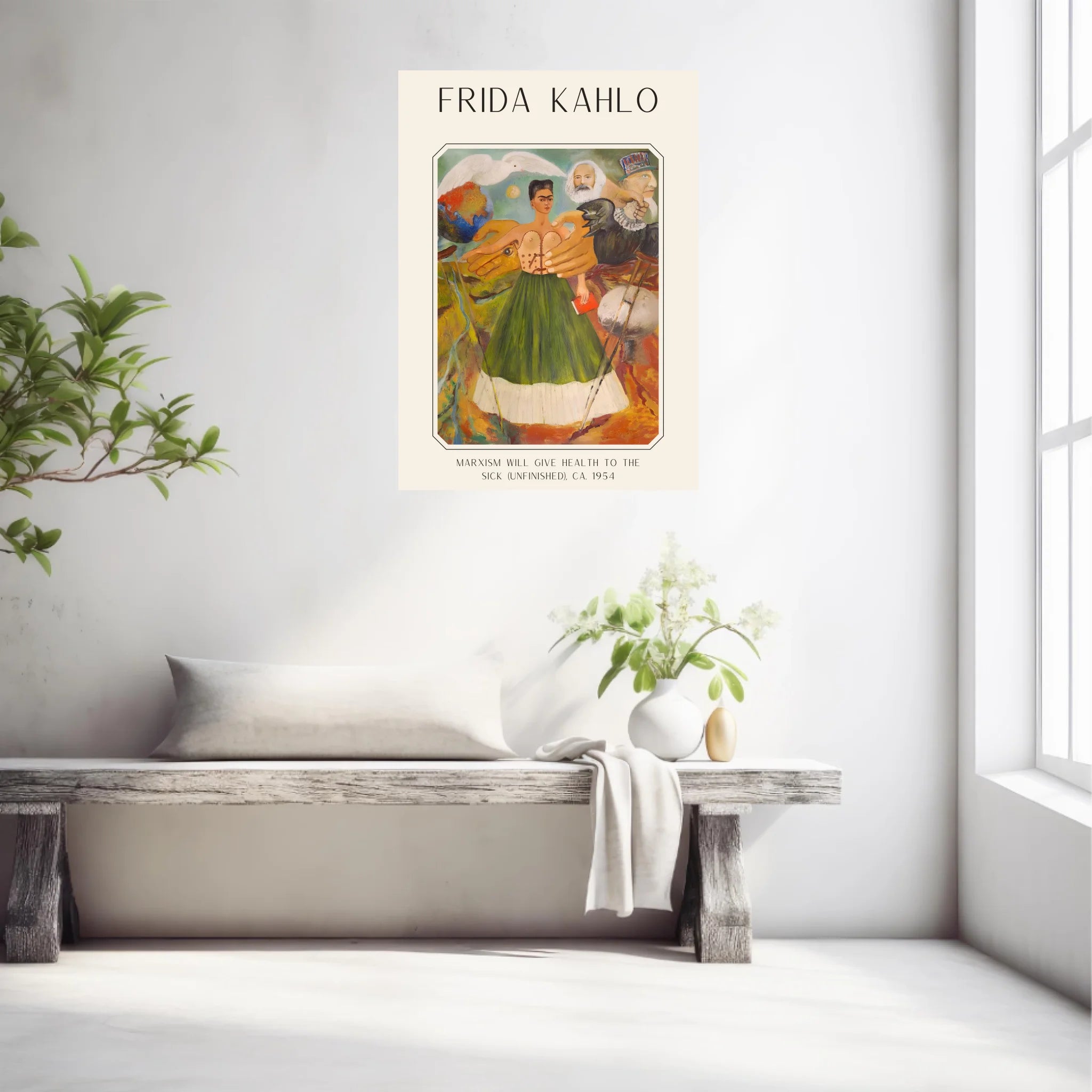 Affiche Frida Kahlo – Marxism Will Give Health To The Sick 1954