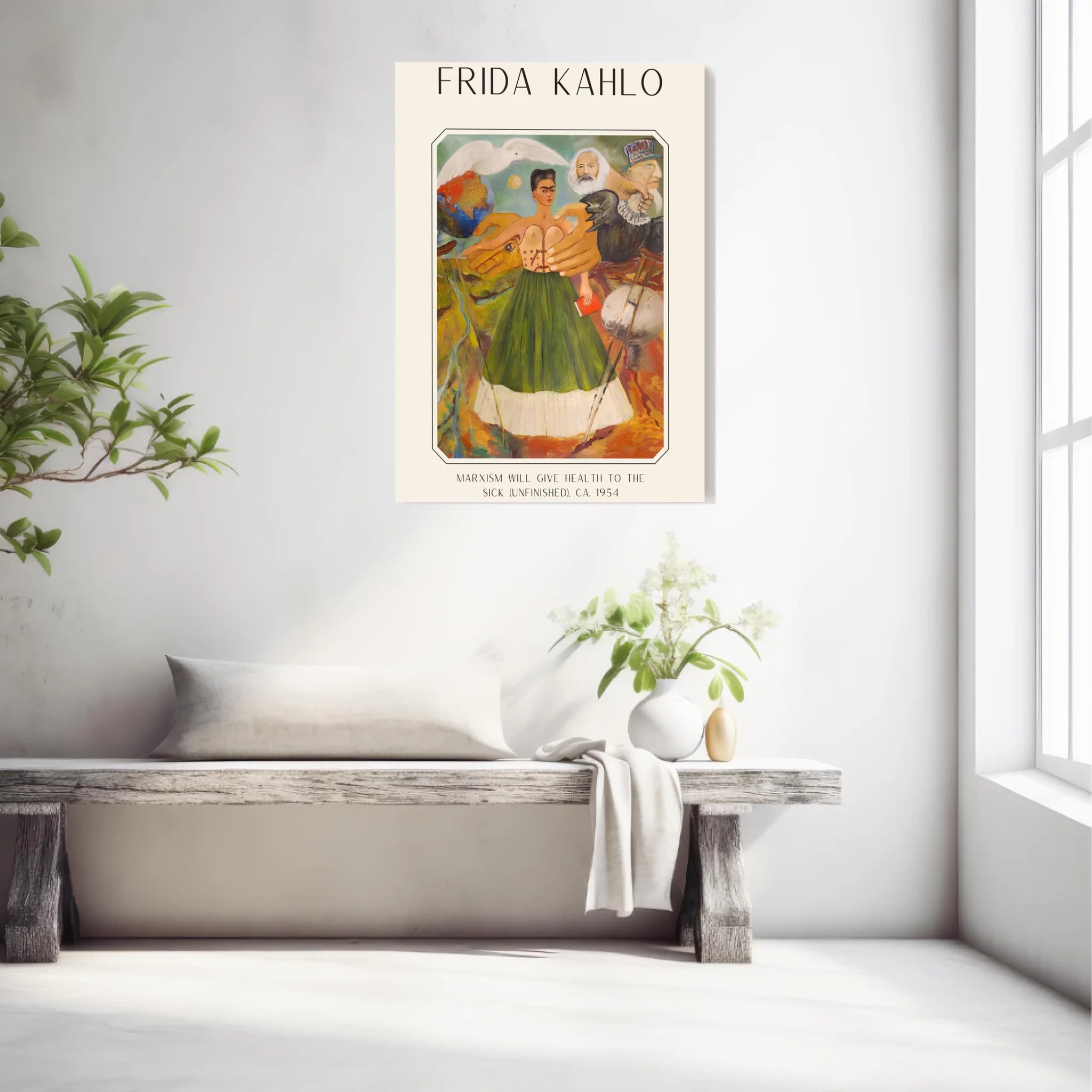 Affiche Frida Kahlo – Marxism Will Give Health To The Sick 1954