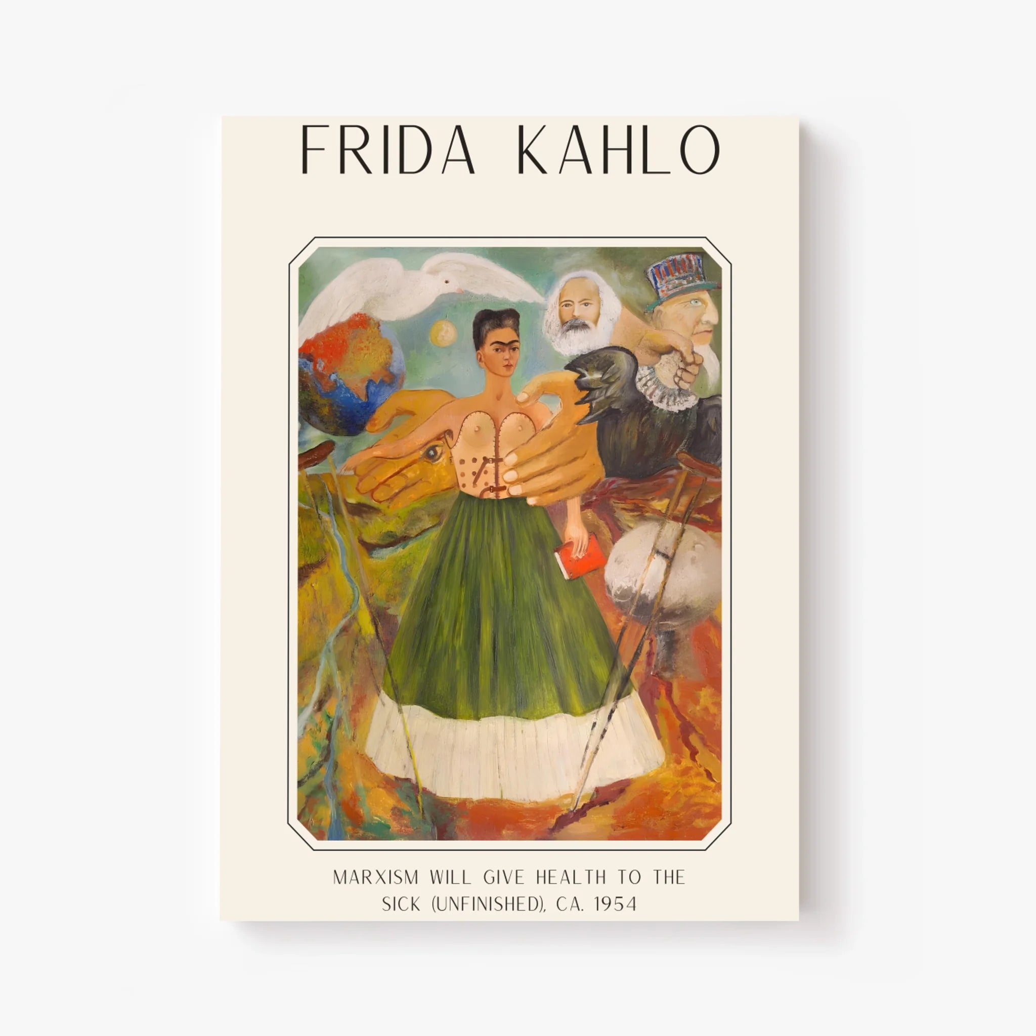 Affiche Frida Kahlo – Marxism Will Give Health To The Sick 1954