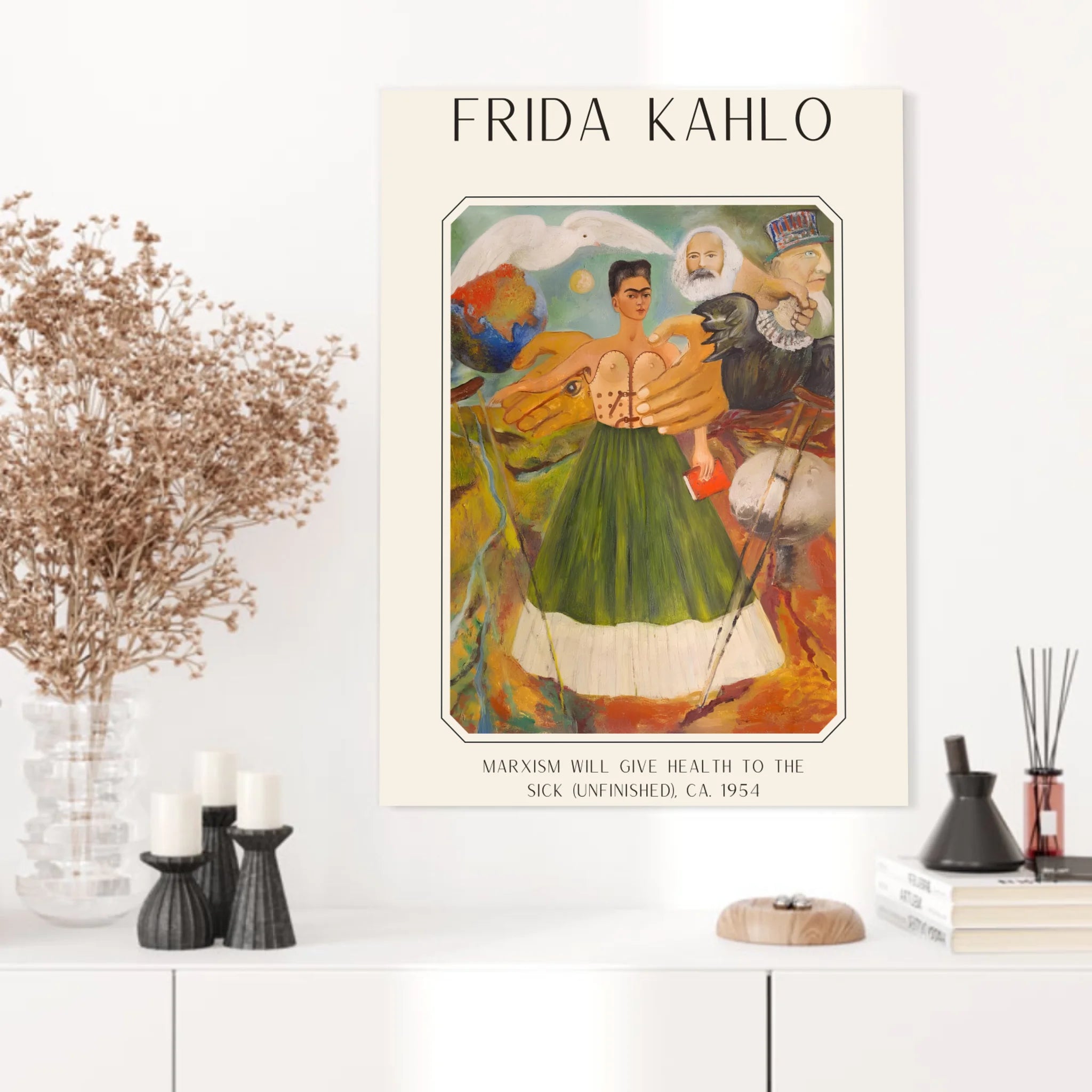 Affiche Frida Kahlo – Marxism Will Give Health To The Sick 1954