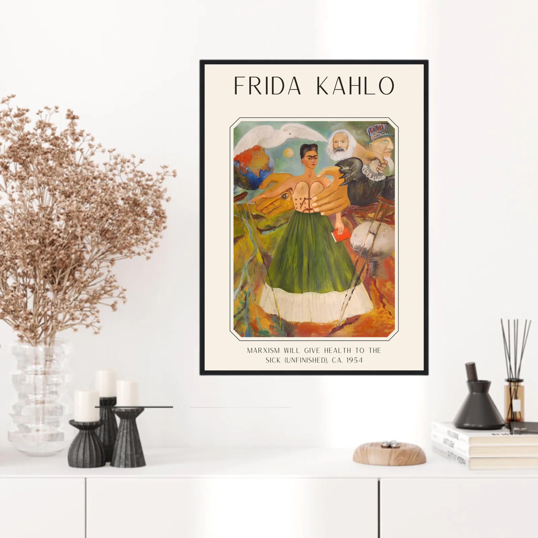 Affiche Frida Kahlo – Marxism Will Give Health To The Sick 1954