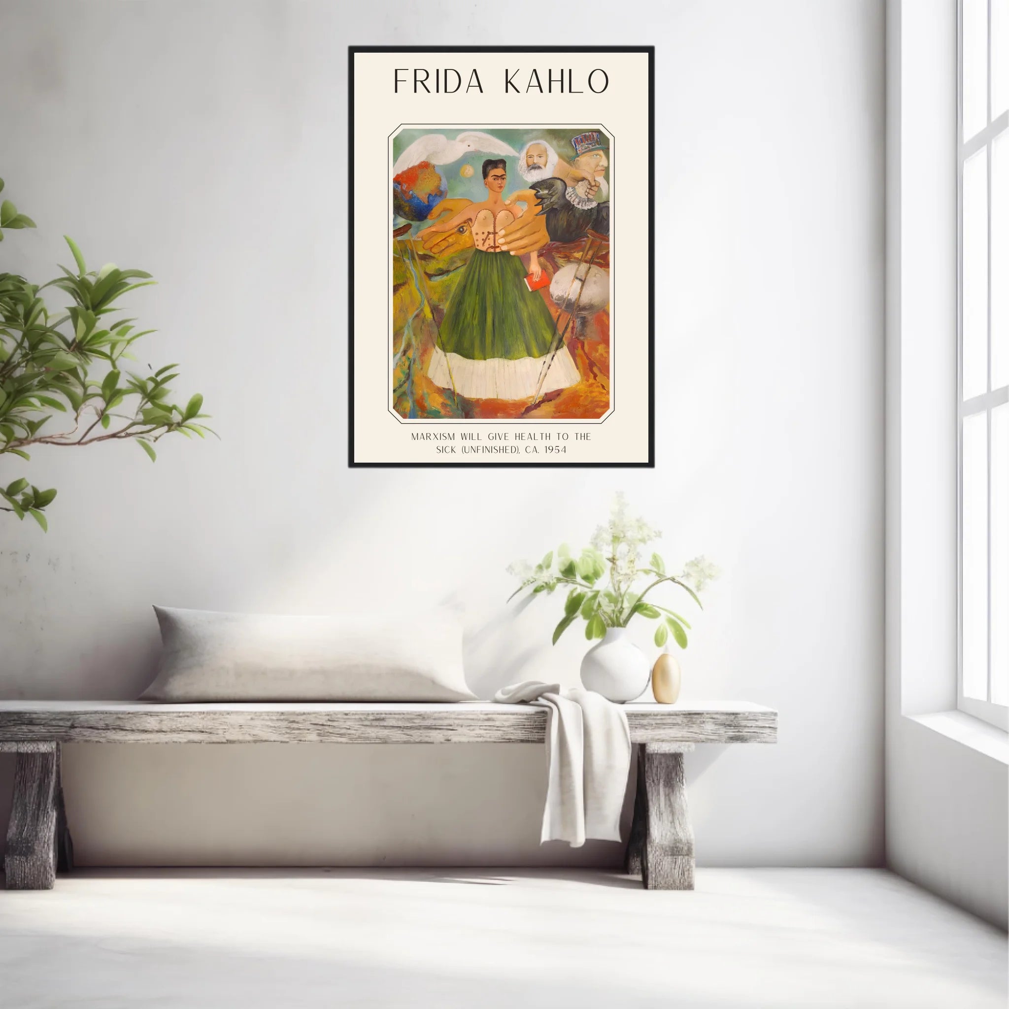 Affiche Frida Kahlo – Marxism Will Give Health To The Sick 1954