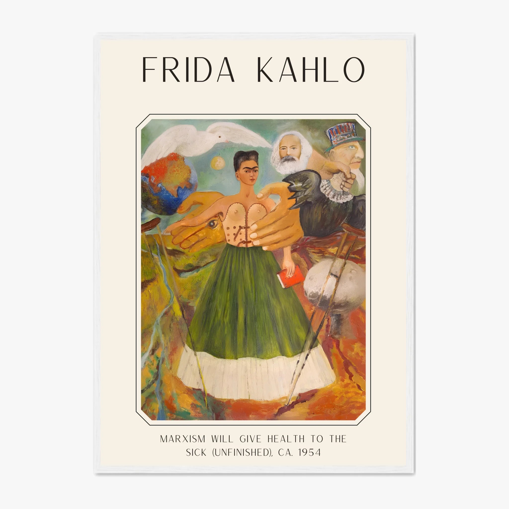 Affiche Frida Kahlo – Marxism Will Give Health To The Sick 1954