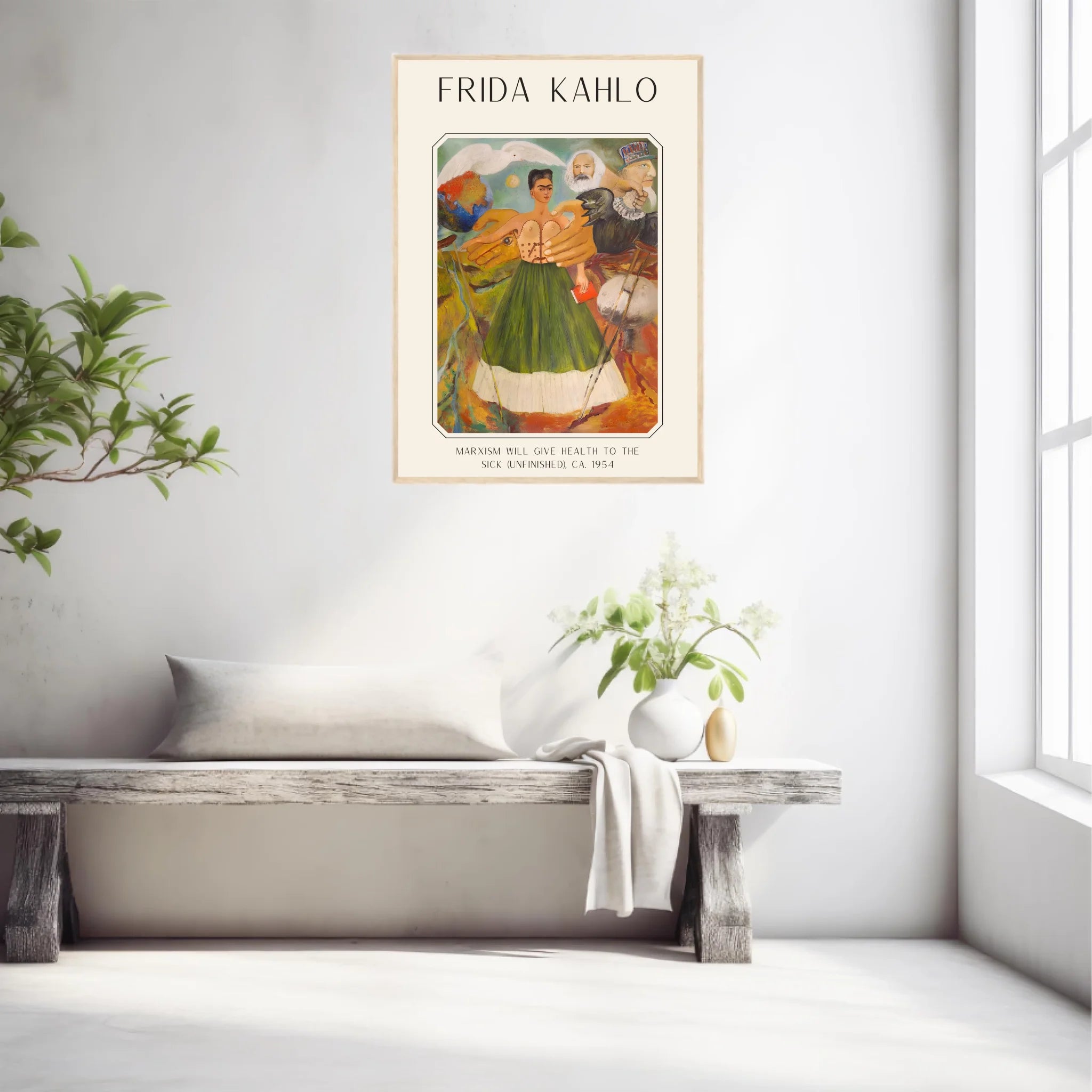 Affiche Frida Kahlo – Marxism Will Give Health To The Sick 1954