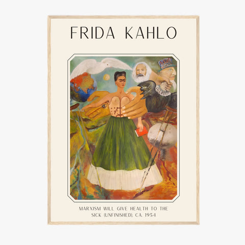 Affiche Frida Kahlo – Marxism Will Give Health To The Sick 1954