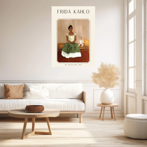 Affiche Frida Kahlo – Me and My Doll 1937