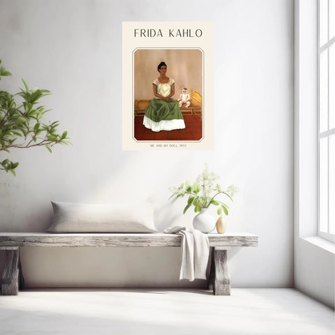 Affiche Frida Kahlo – Me and My Doll 1937
