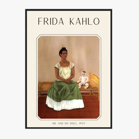 Affiche Frida Kahlo – Me and My Doll 1937