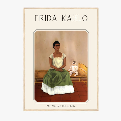 Affiche Frida Kahlo – Me and My Doll 1937