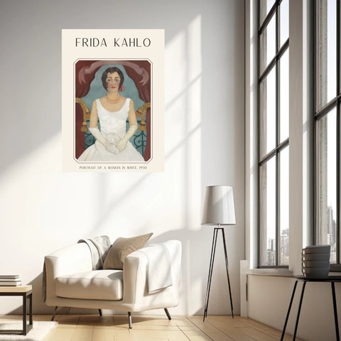 Affiche Frida Kahlo – Portrait Of A Woman In White (1930) | Poster, Toile & Cadre