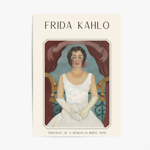 Affiche Frida Kahlo – Portrait Of A Woman In White (1930) | Poster, Toile & Cadre