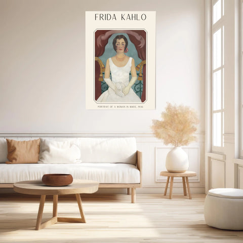 Affiche Frida Kahlo – Portrait Of A Woman In White (1930) | Poster, Toile & Cadre