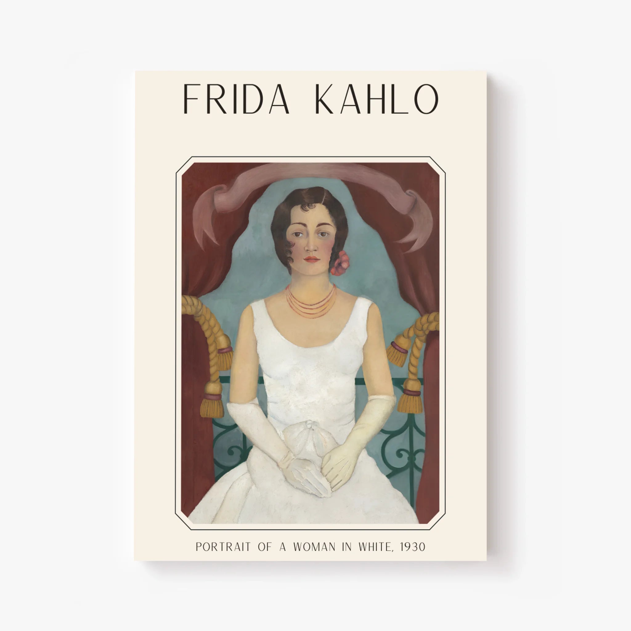 Affiche Frida Kahlo – Portrait Of A Woman In White (1930) | Poster, Toile & Cadre