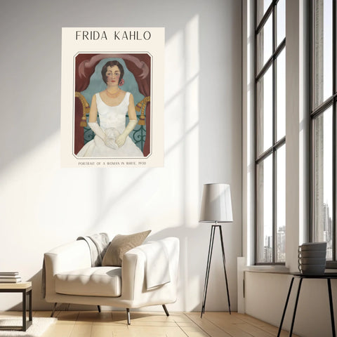 Affiche Frida Kahlo – Portrait Of A Woman In White (1930) | Poster, Toile & Cadre