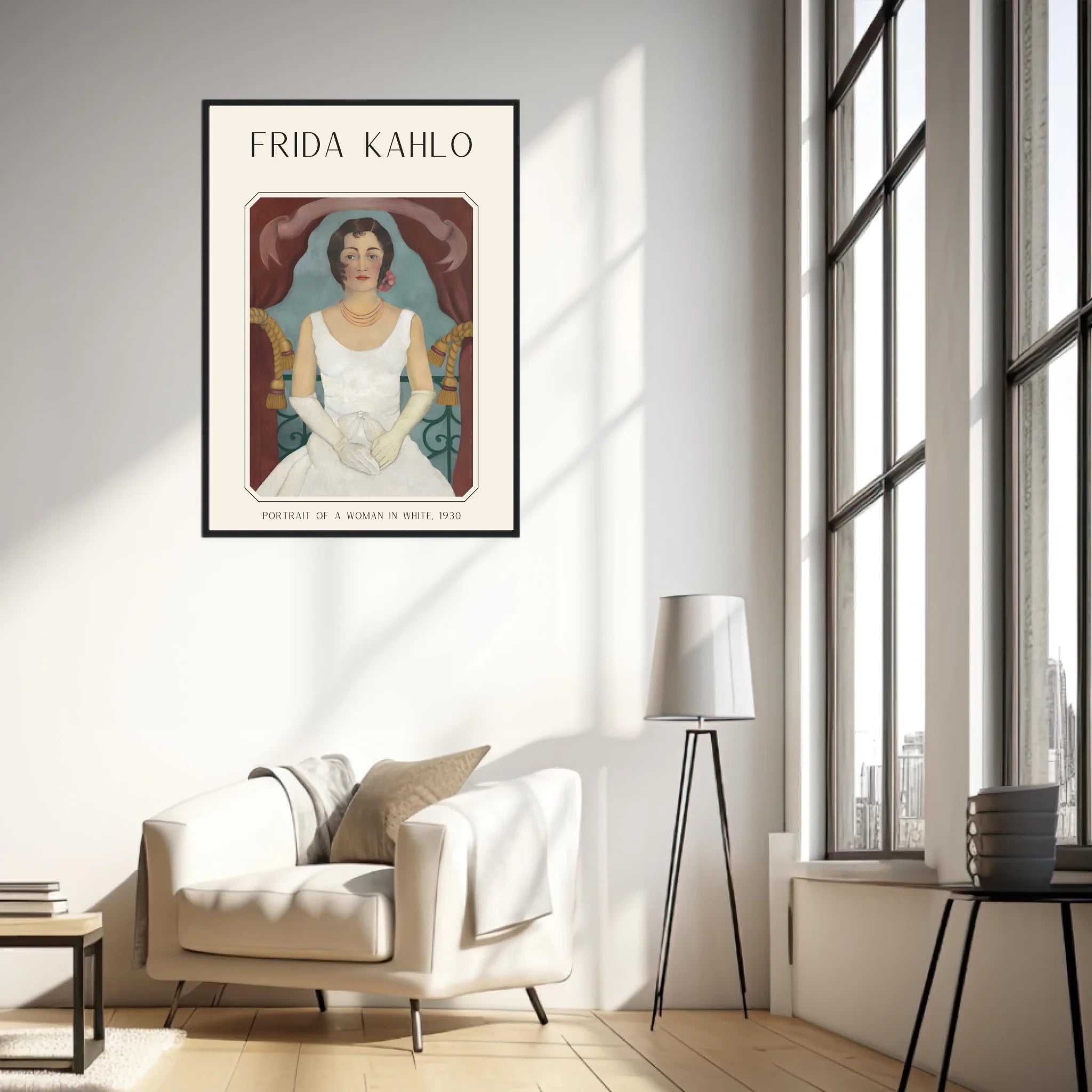 Affiche Frida Kahlo – Portrait Of A Woman In White (1930) | Poster, Toile & Cadre