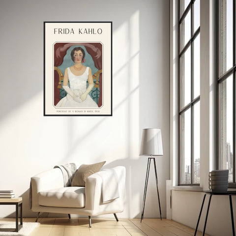 Affiche Frida Kahlo – Portrait Of A Woman In White (1930) | Poster, Toile & Cadre