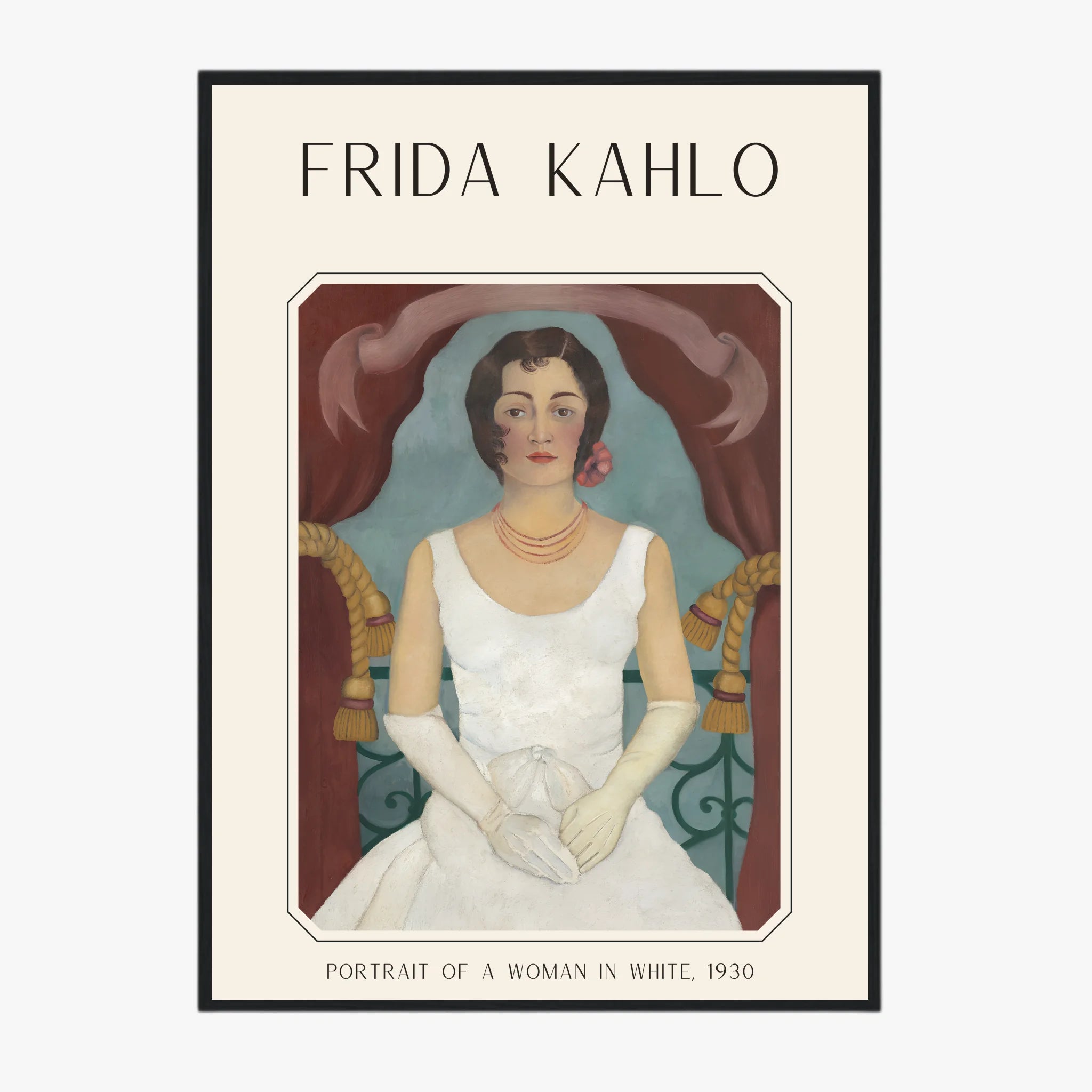 Affiche Frida Kahlo – Portrait Of A Woman In White (1930) | Poster, Toile & Cadre